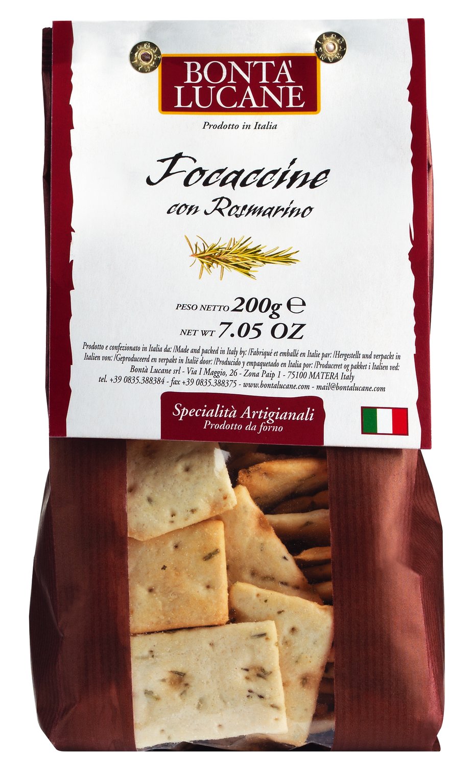 Focaccine con rosmarino, Salzgebäck mit Rosmarin