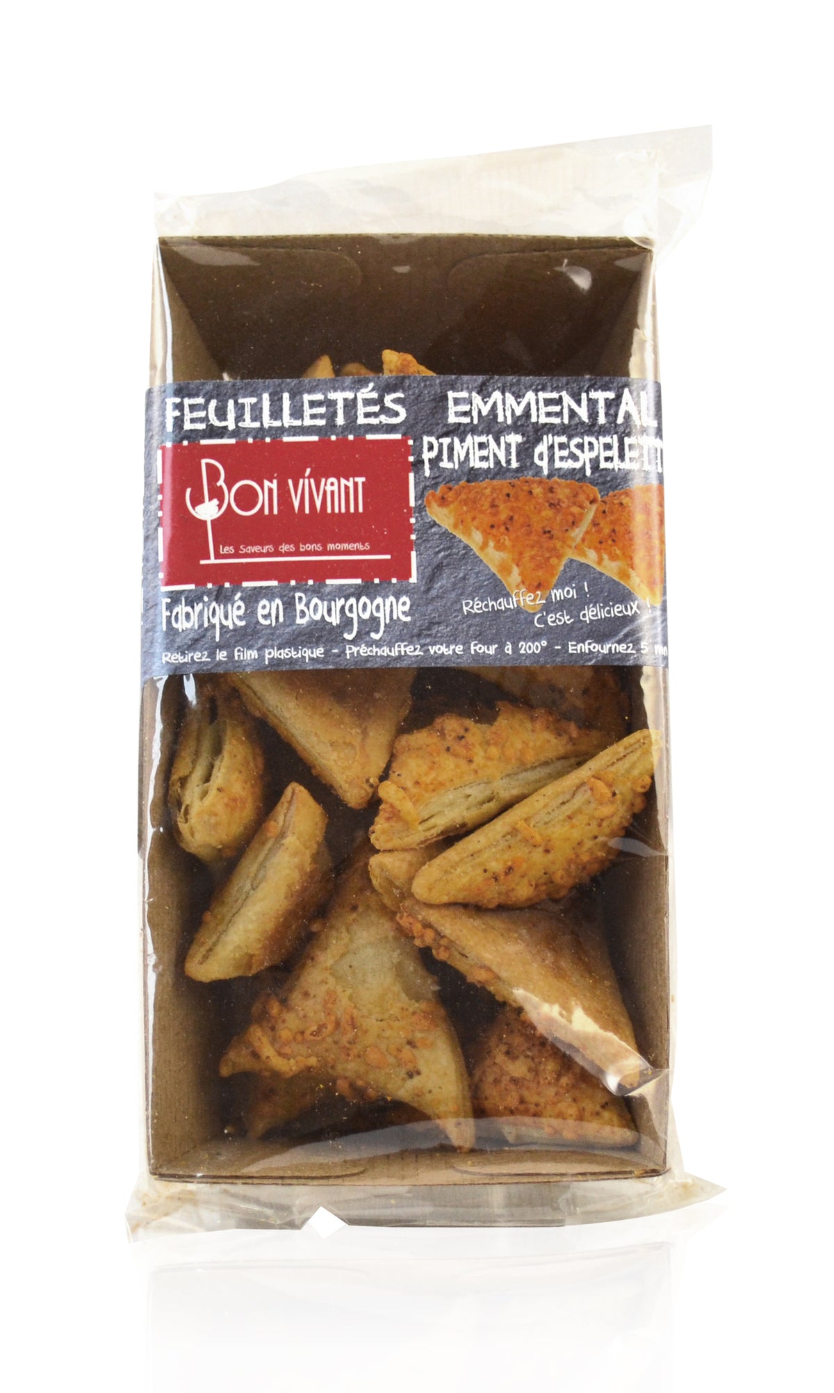 Blätterteigecken mit Emmentaler & Espelette Pfeffer