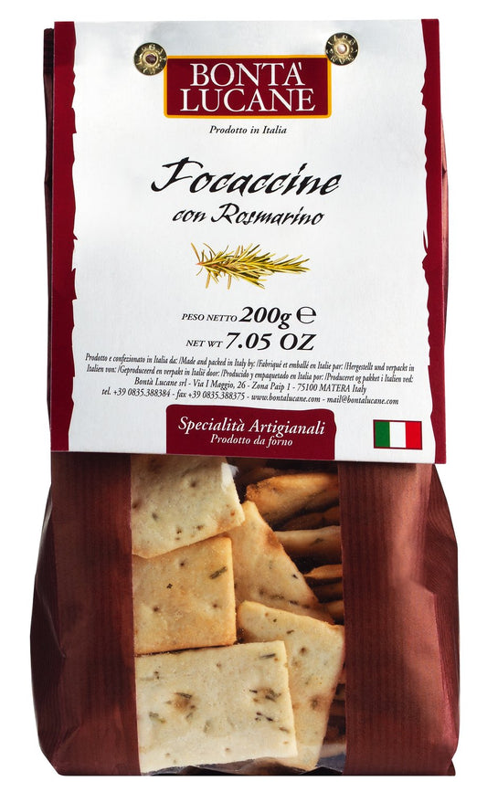 Focaccine con rosmarino, Salzgebäck mit Rosmarin